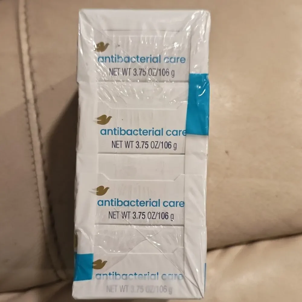Dove Antibacterial Care Bar Soap Four Pack Moisturizing Cream